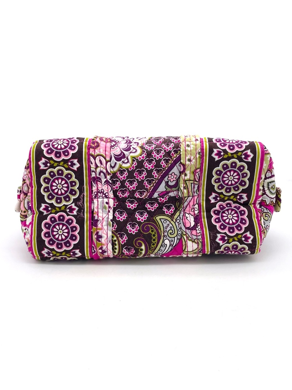 Vera Bradley Original Handbag Very Berry Paisley Pink Purple Barrel Shoulder Bag - Picture 5 of 11